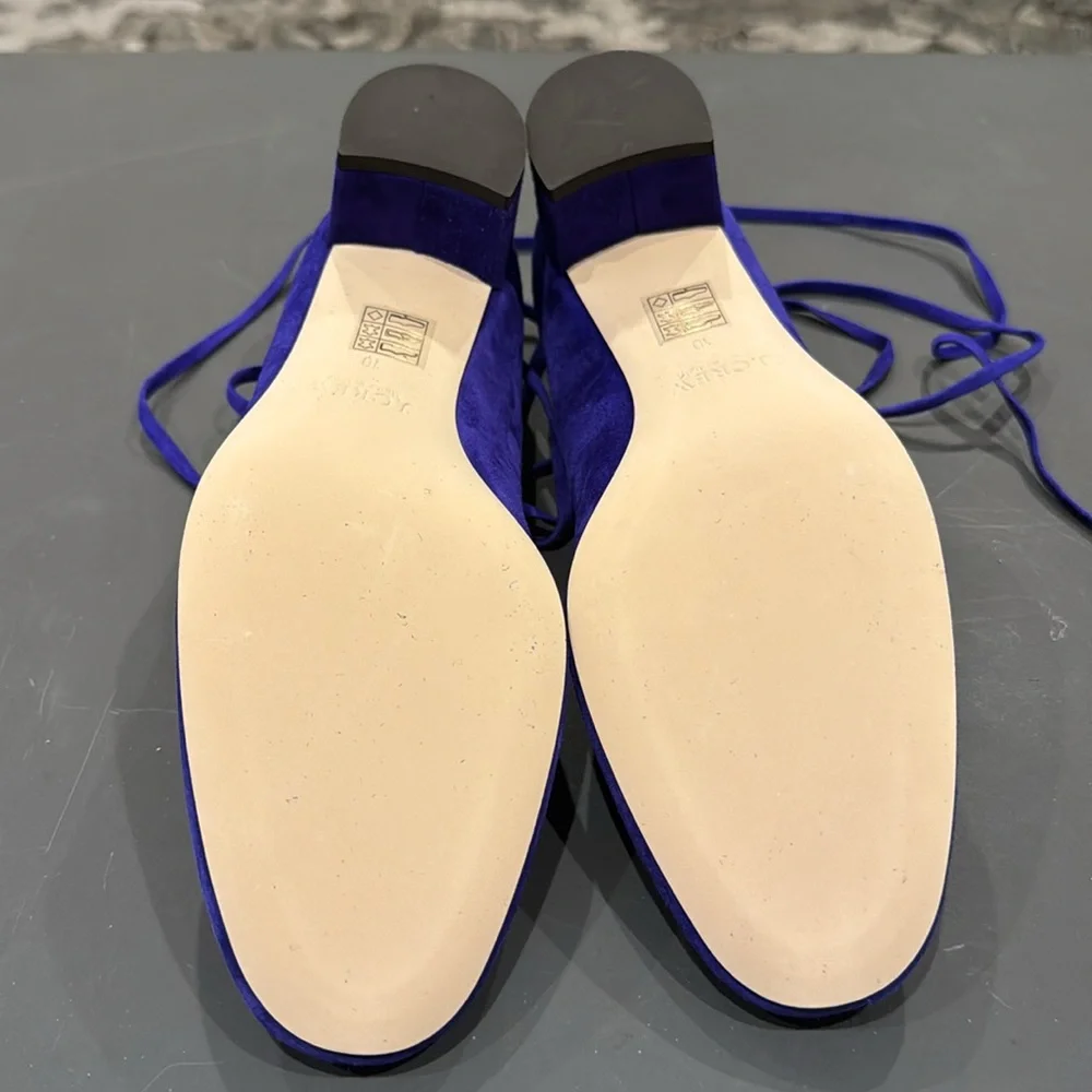 NWT J.Crew Brilliant Purple Lace Up Shoes - size 10 - Picture 3 of 6